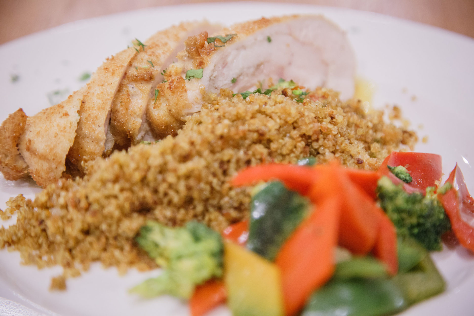 dinner at the hostel